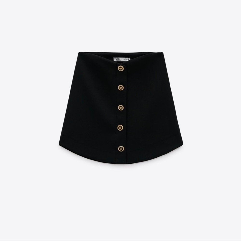 Zara buttoned mini skirt